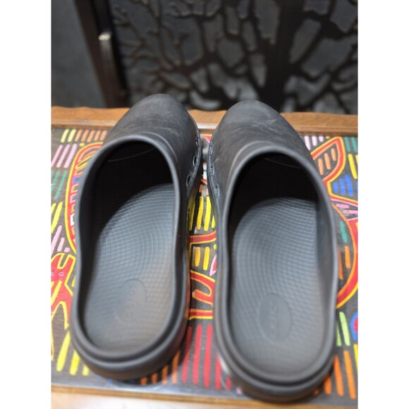 OOFOS OOcloog Recovery Clog M14 W16 Black Comfort Nurse Work Slip On Shoes